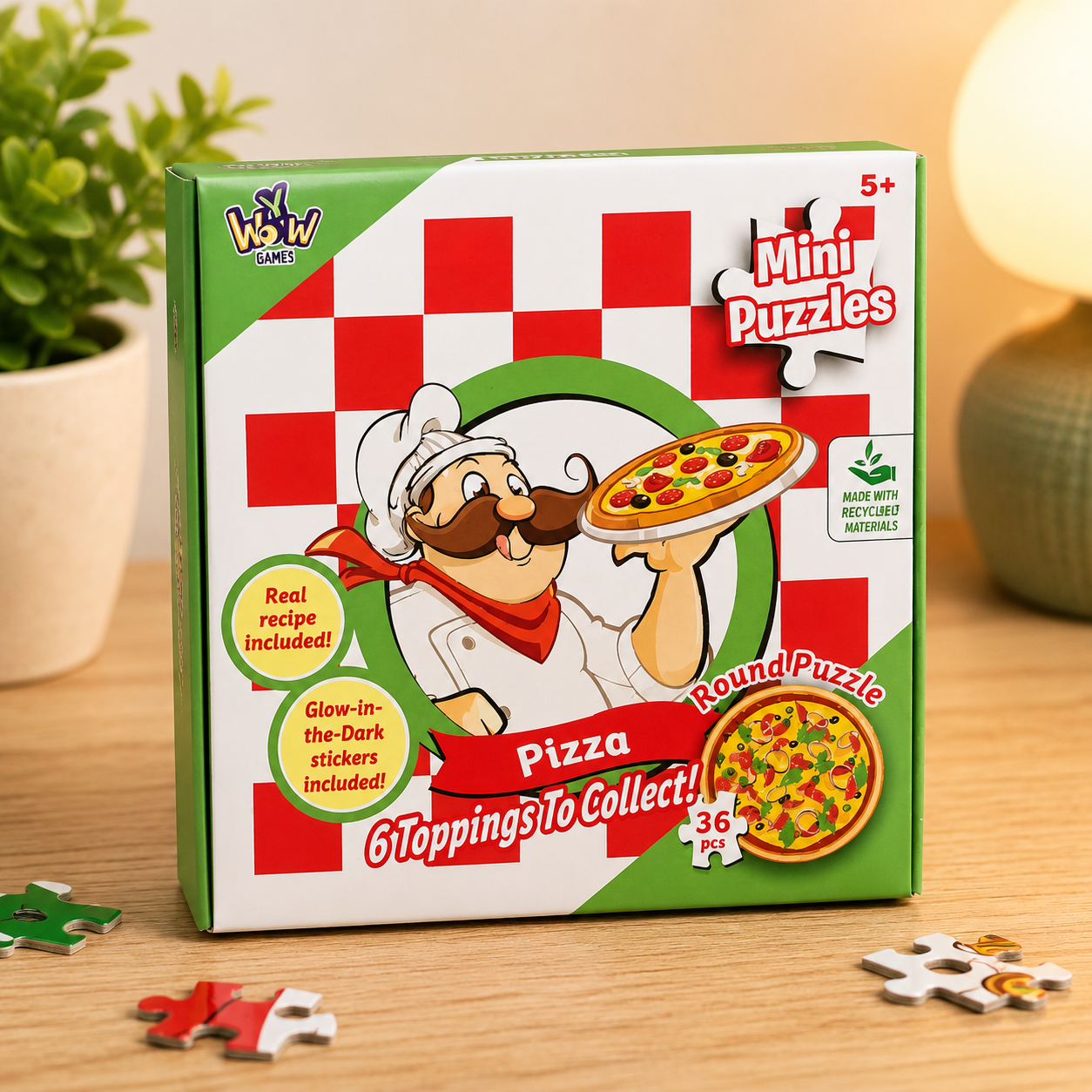Mini Puzzle Pizza 36 pieces