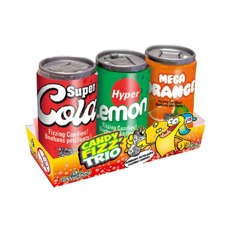 Candy fizz trio pack de 3 canettes