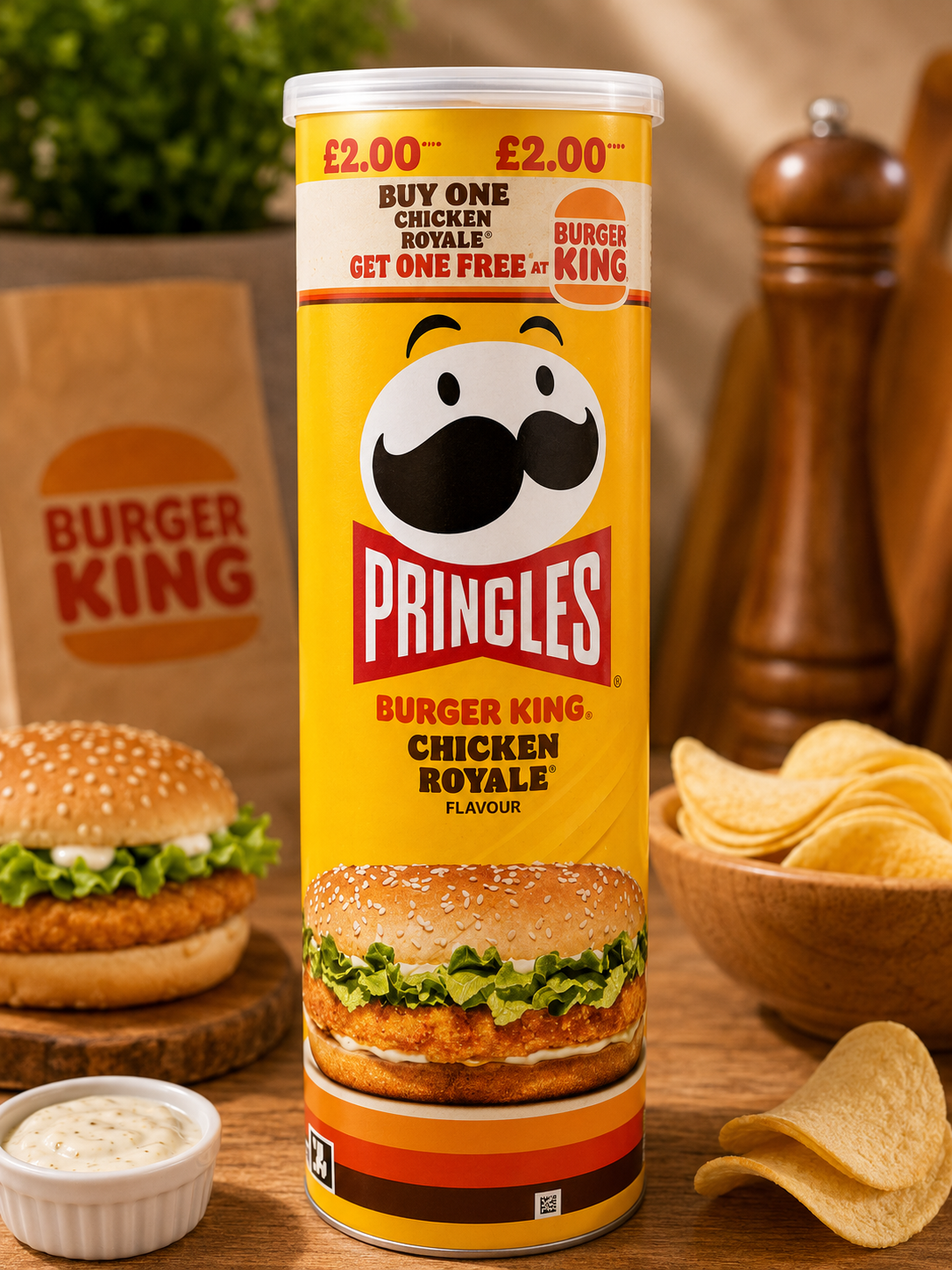 Pringles Chiken Royale Burger King