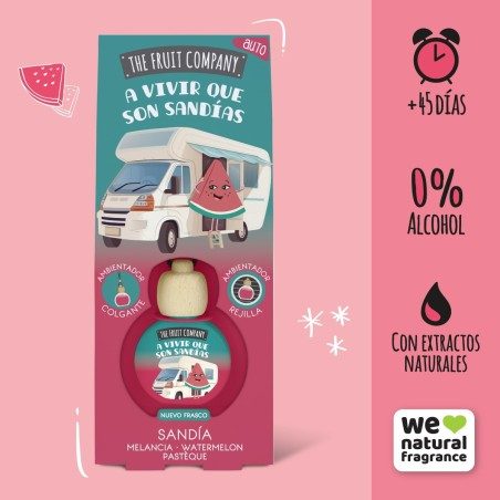 DÉSODORISANT VOITURE THE FRUIT COMPANY PASTÈQUE 2 OPTIONS