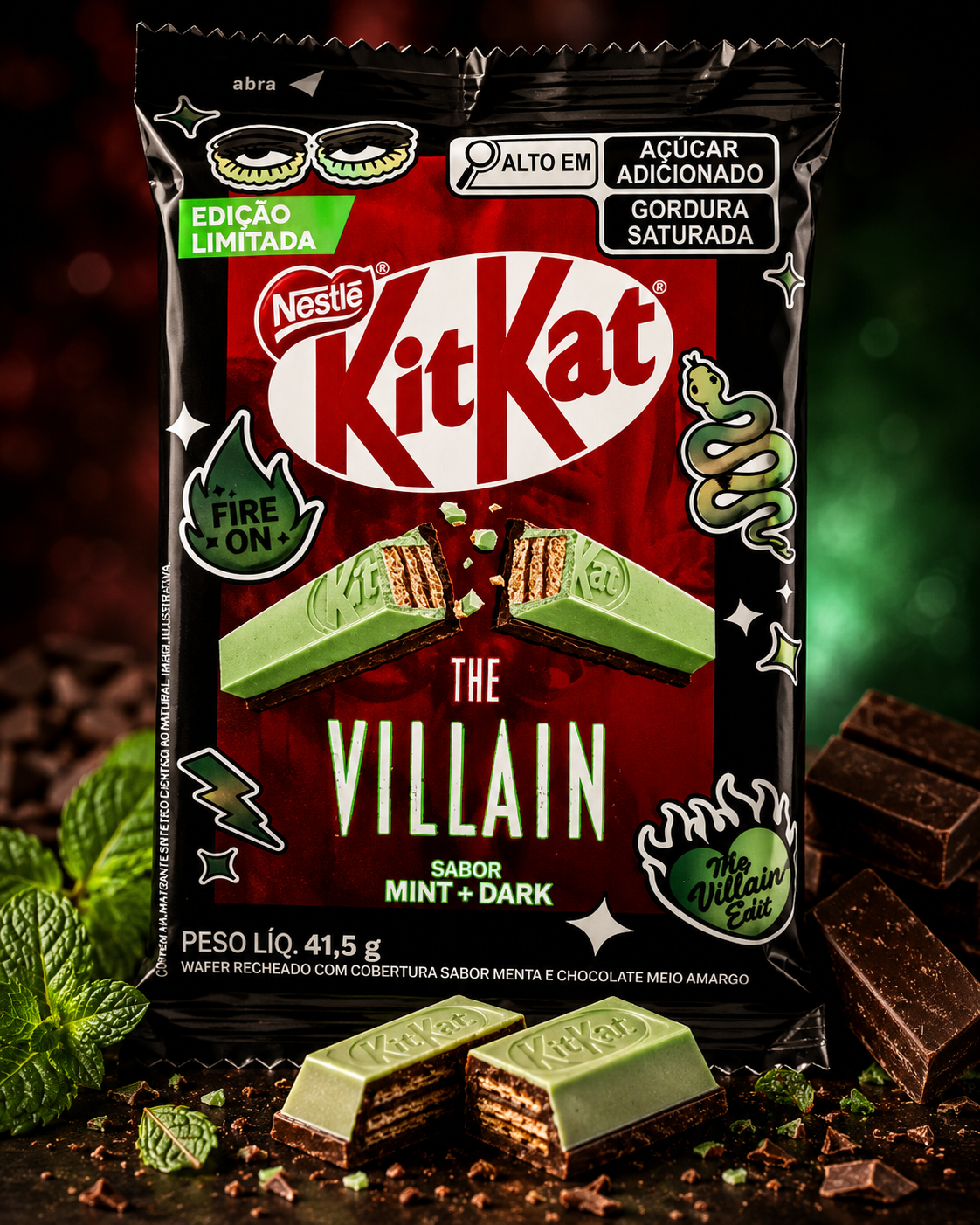 KitKat The Villain Mint & Dark 41.5g bresil