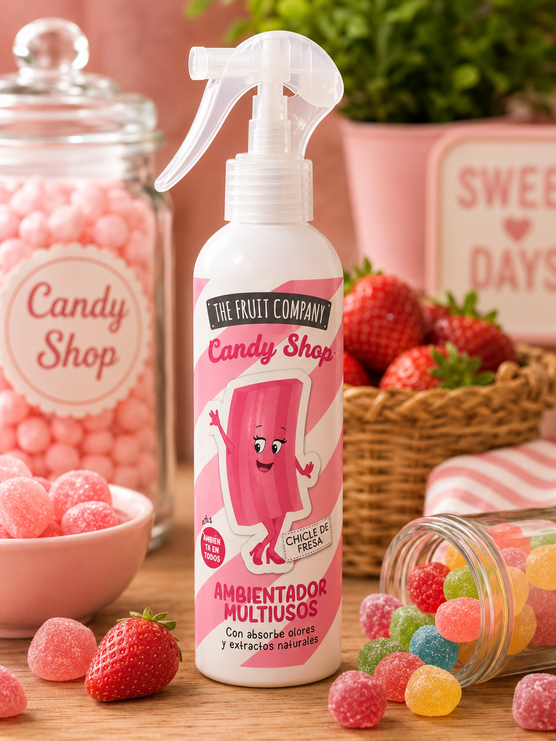 Spray désodorisant chewing-gun fraise