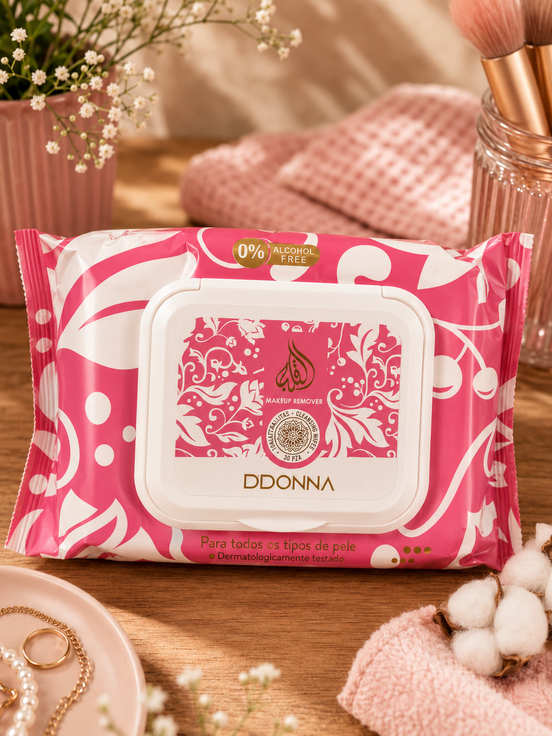Lingettes Démaquillantes & Hydratante Parfumée Candy - D'Donna