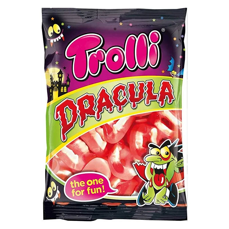 Sachet de bonbons dents de Dracula Trolli - 100g