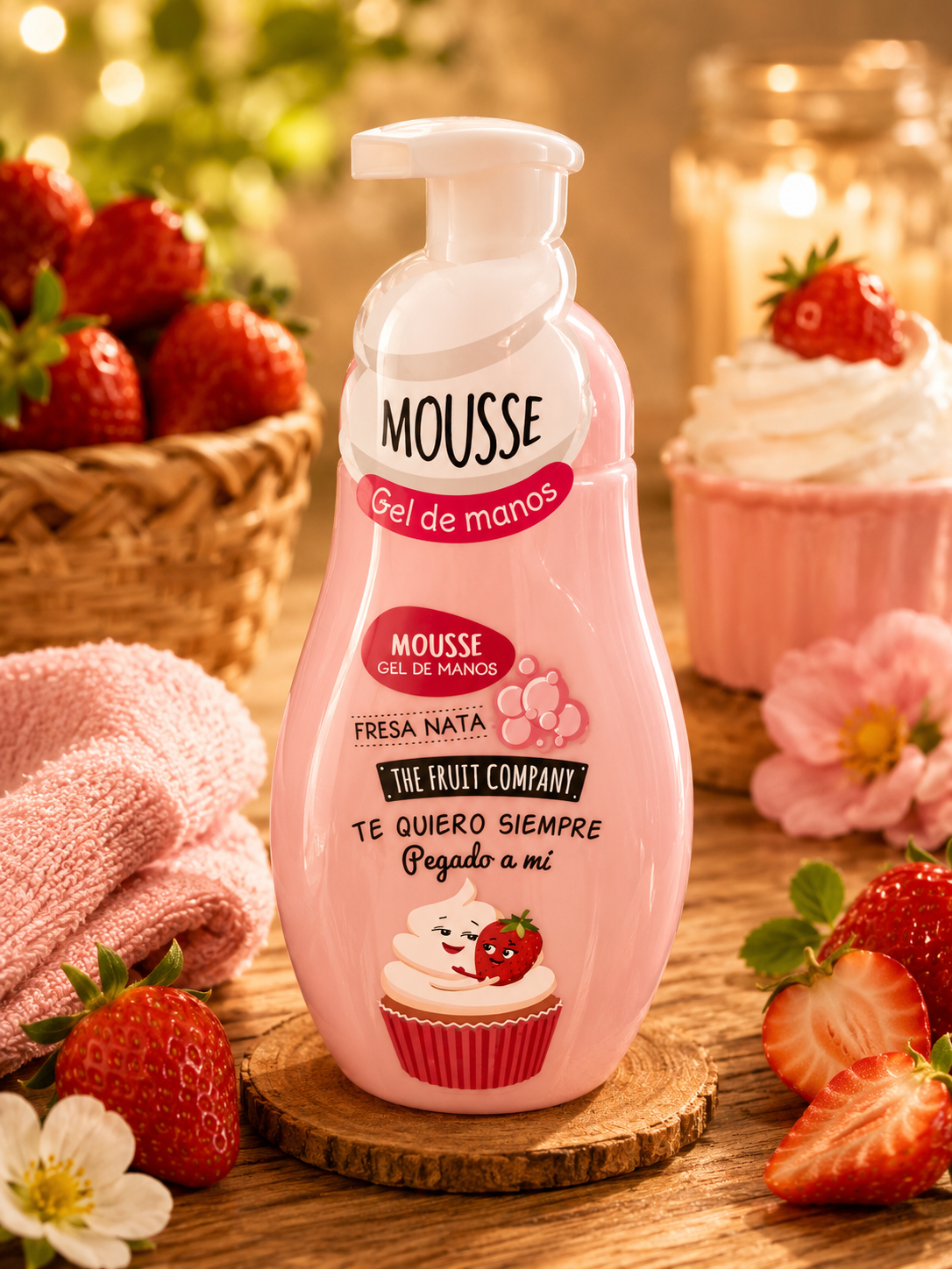 🍓 Mousse Gel de Mains Fraise Nata – The Fruit Company