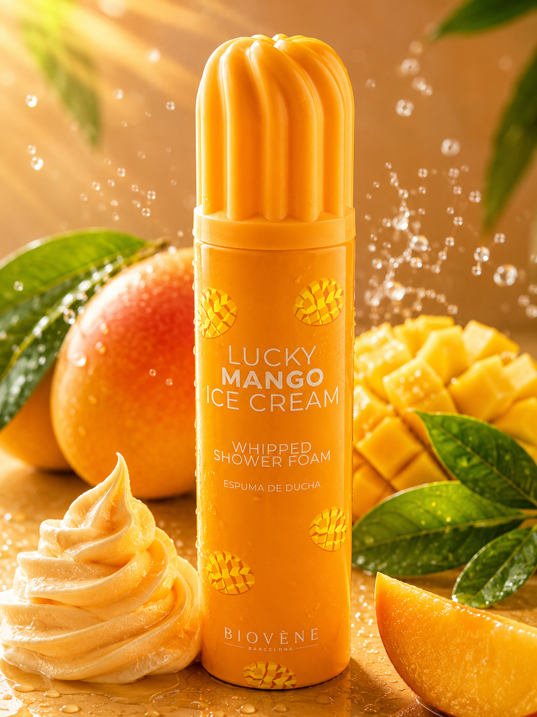 Mousse de Douche Lucky Mango Ice Cream 250ml - Biovene Barcelona