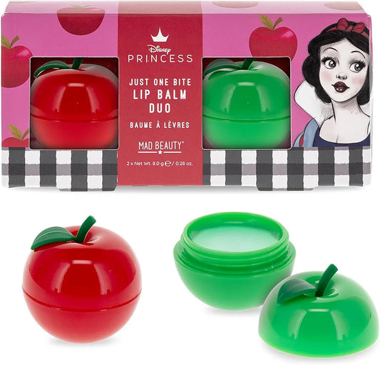 Mad Beauty - Duo de baumes à lèvres Blanche-Neige à la Pomme et à la Fraise Disney Princesse
