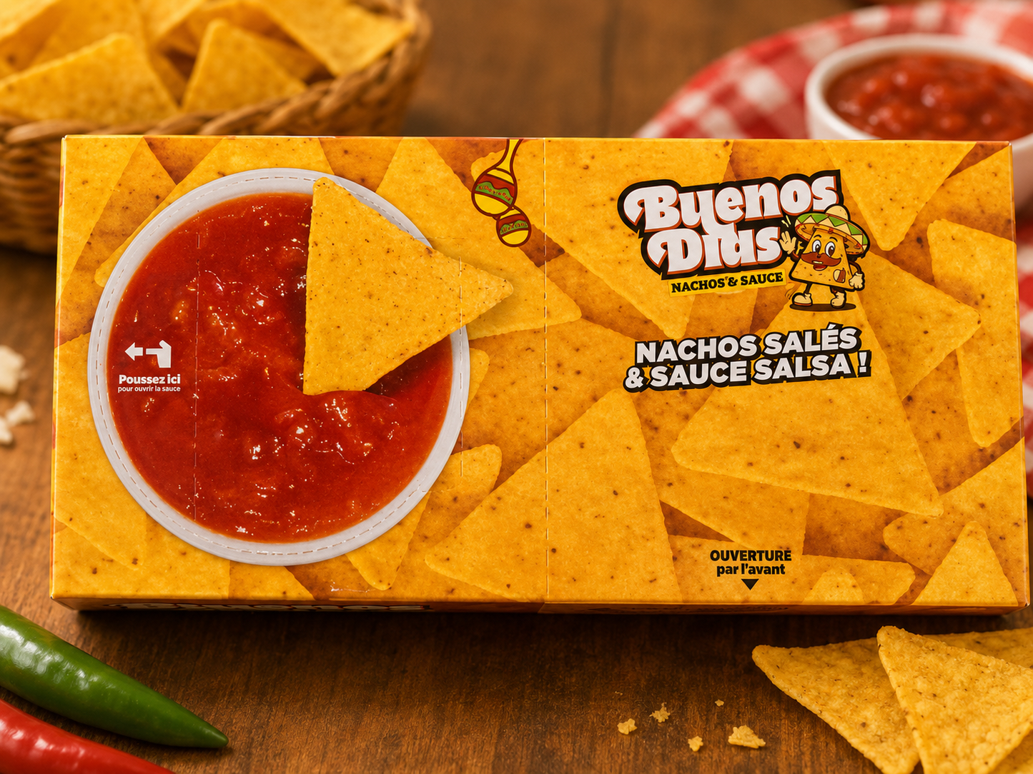 Buenos Dias Nachos Salés & Sauce Salsa