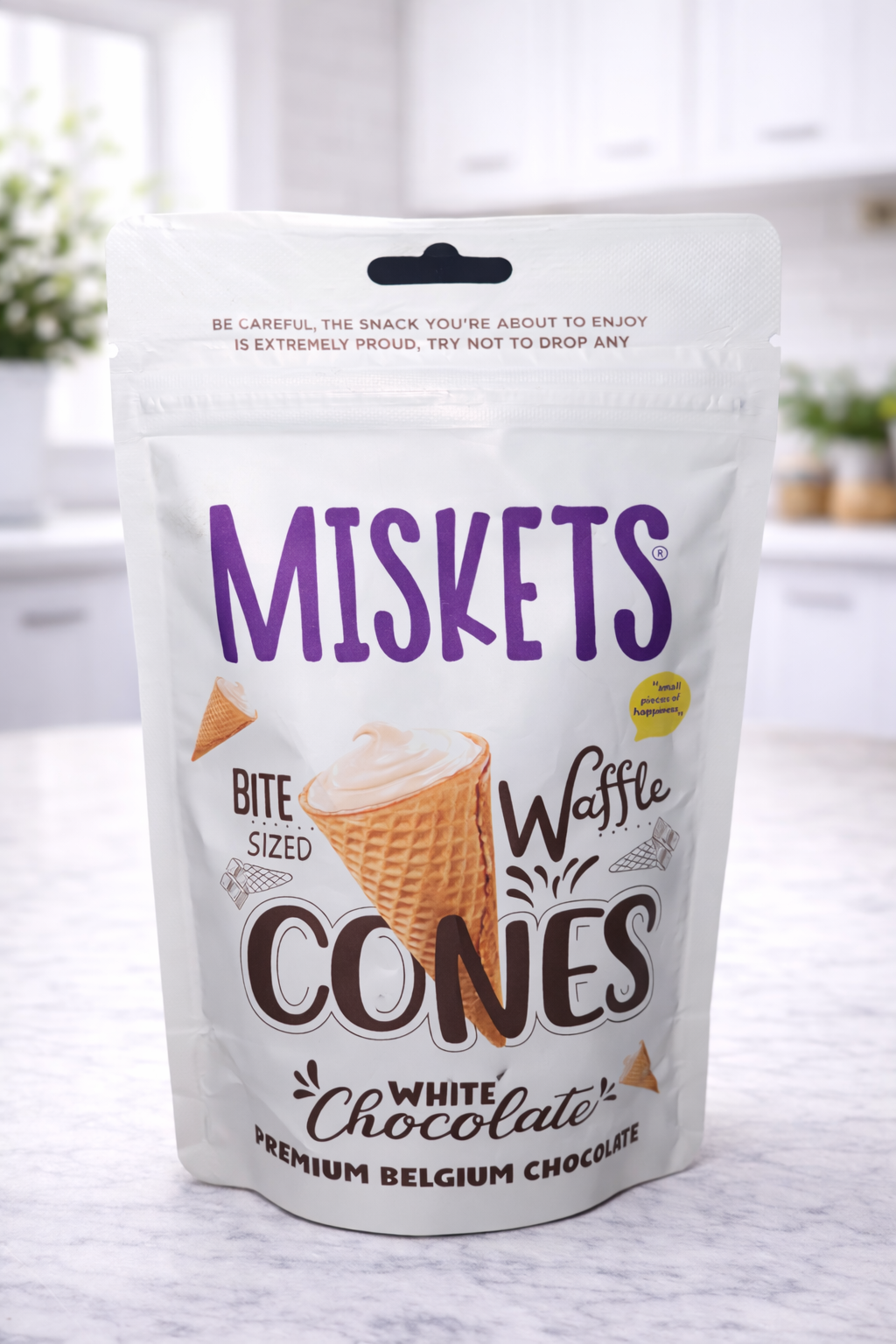 Misket cône chocolat blanc