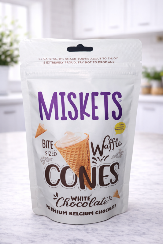 Misket cône chocolat blanc