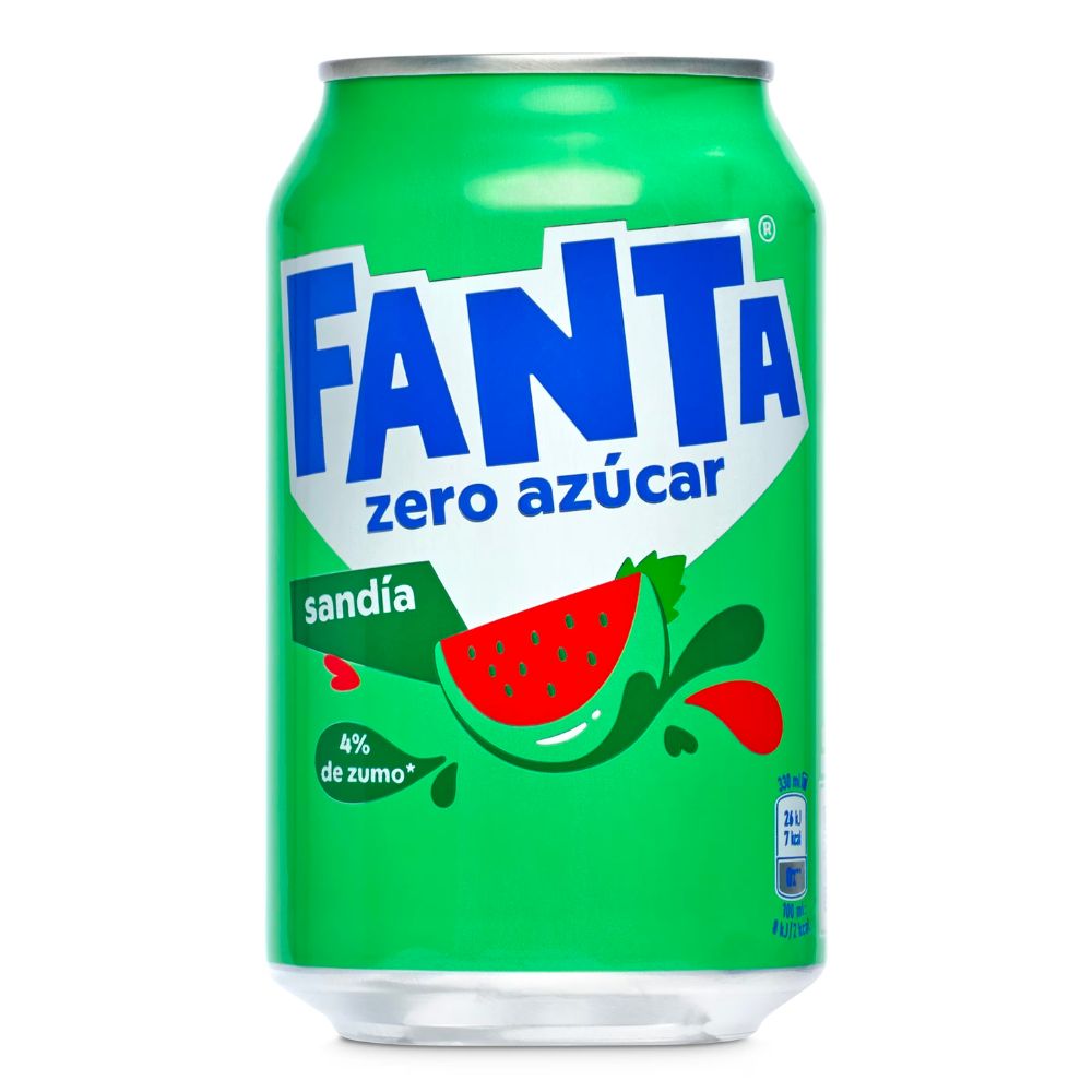 Fanta sandia Espagne sans sucre 33 cl