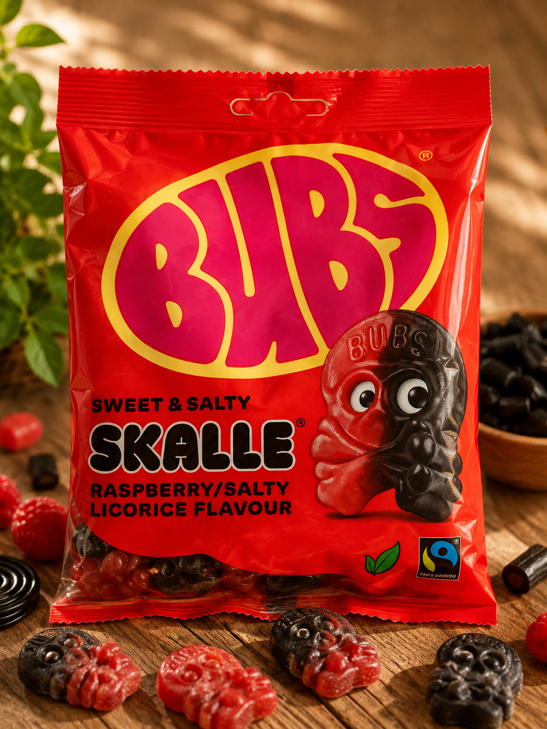 Bubs Godis Skulls Raspberry & Liquorice