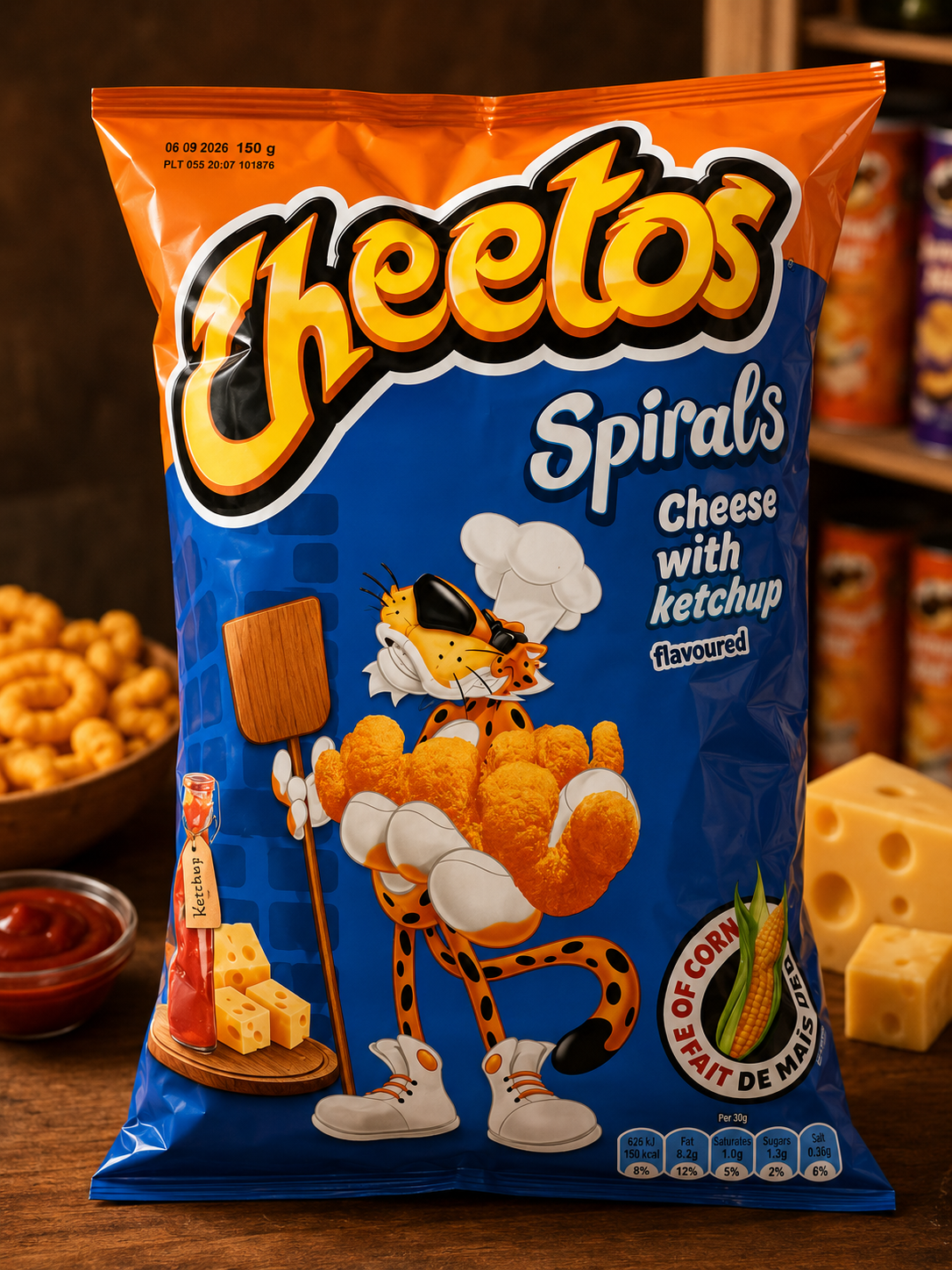 CHEETOS Fromage aromatisées ketchup 160g