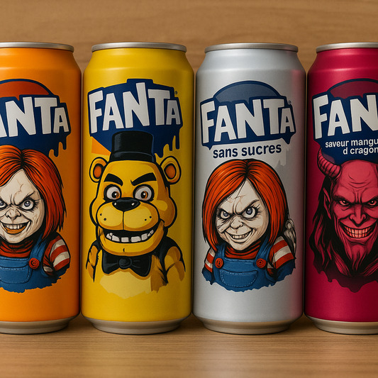 Lot 3 + 1 offert Fanta Halloween 33cl