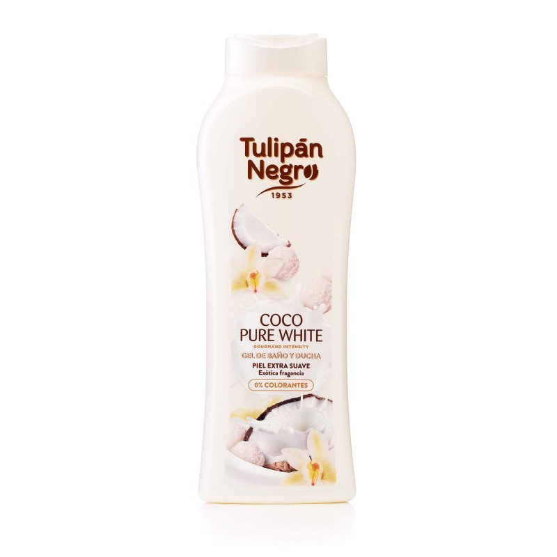 GEL BAIN & DOUCHE GOURMAND TULIPAN NEGRO COCO PURE WHITE 650ML