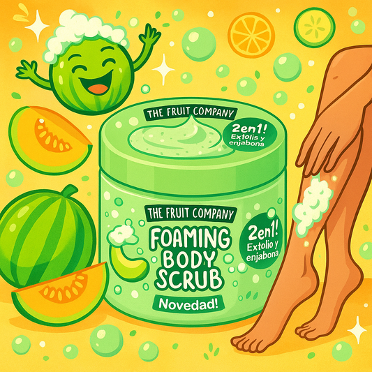 BODY SCRUB + SAVON 2 EN 1 THE FRUIT COMPANY MELON