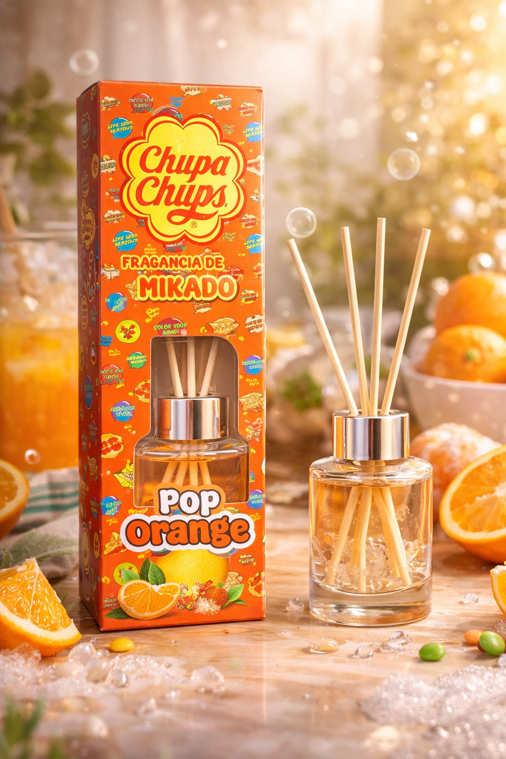 Parfum d'ambiance maison chupa chups orange