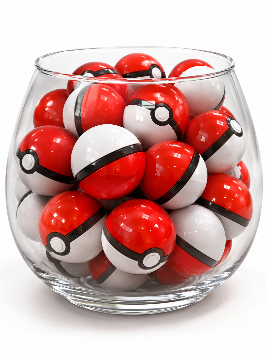 Pokemon Monster Ball Shape Jelly Red