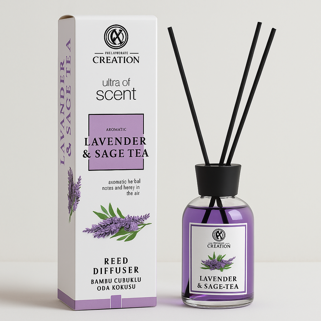 DIFFUSEUR PARFUM D'AMBIANCE LAVANDE ET THÉ DE SAUGE