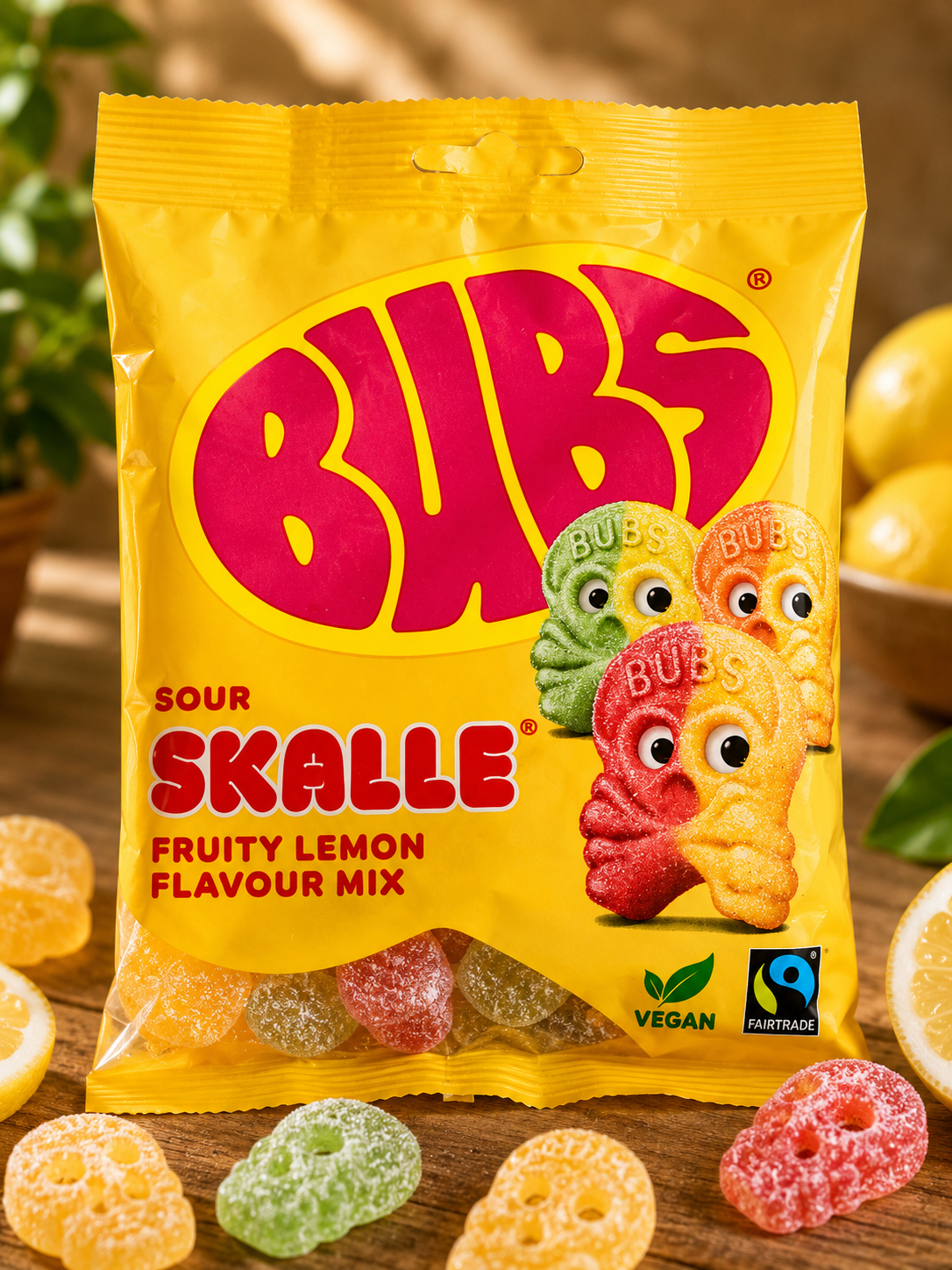 Bubs Sour Skalle Fruity Lemon Mix