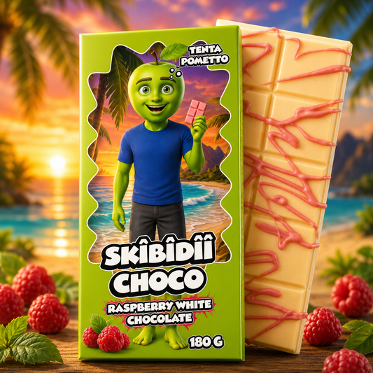 Skibidii Choco Tenta Pometto Raspberry White Chocolate