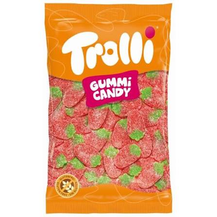 Fraises acidulées Trolli 1 kg
