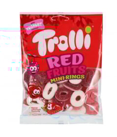 Sachet Trolli 100 Gr Mini Rings Fruit Rouge