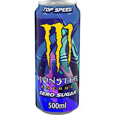 MONSTER ENERGY TOP SPEED ZERO SUCRE 500ML